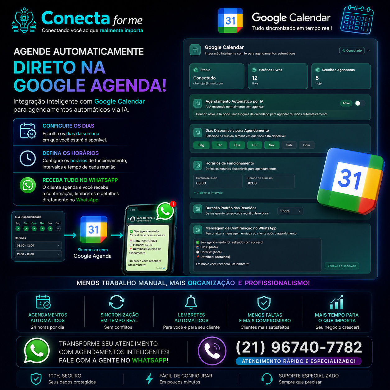 Google Calendar Integrado